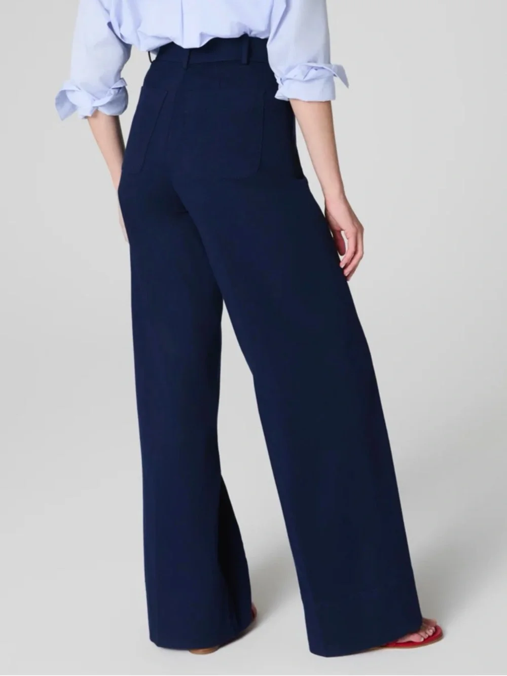 SPANXsupersmooth™ Stretch Twill
Wide Leg Pant
Timeless Navy / Regular / S - Picture 2 of 2